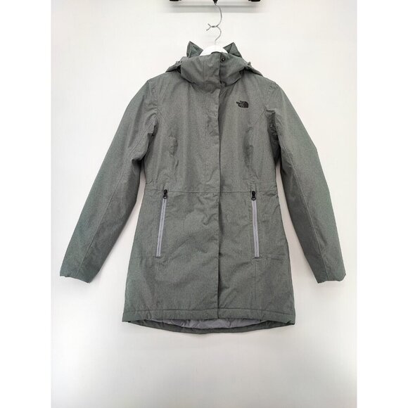 The North Face Women's Gray Thermoball Eco Triclimate Jacket Parka Size S - Picture 1 of 12